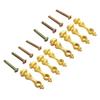 Set of 8 Multipurpose Metal Furniture Connectors Spindles Convenient for Glass Railing and Cabinet Post Bolts Use