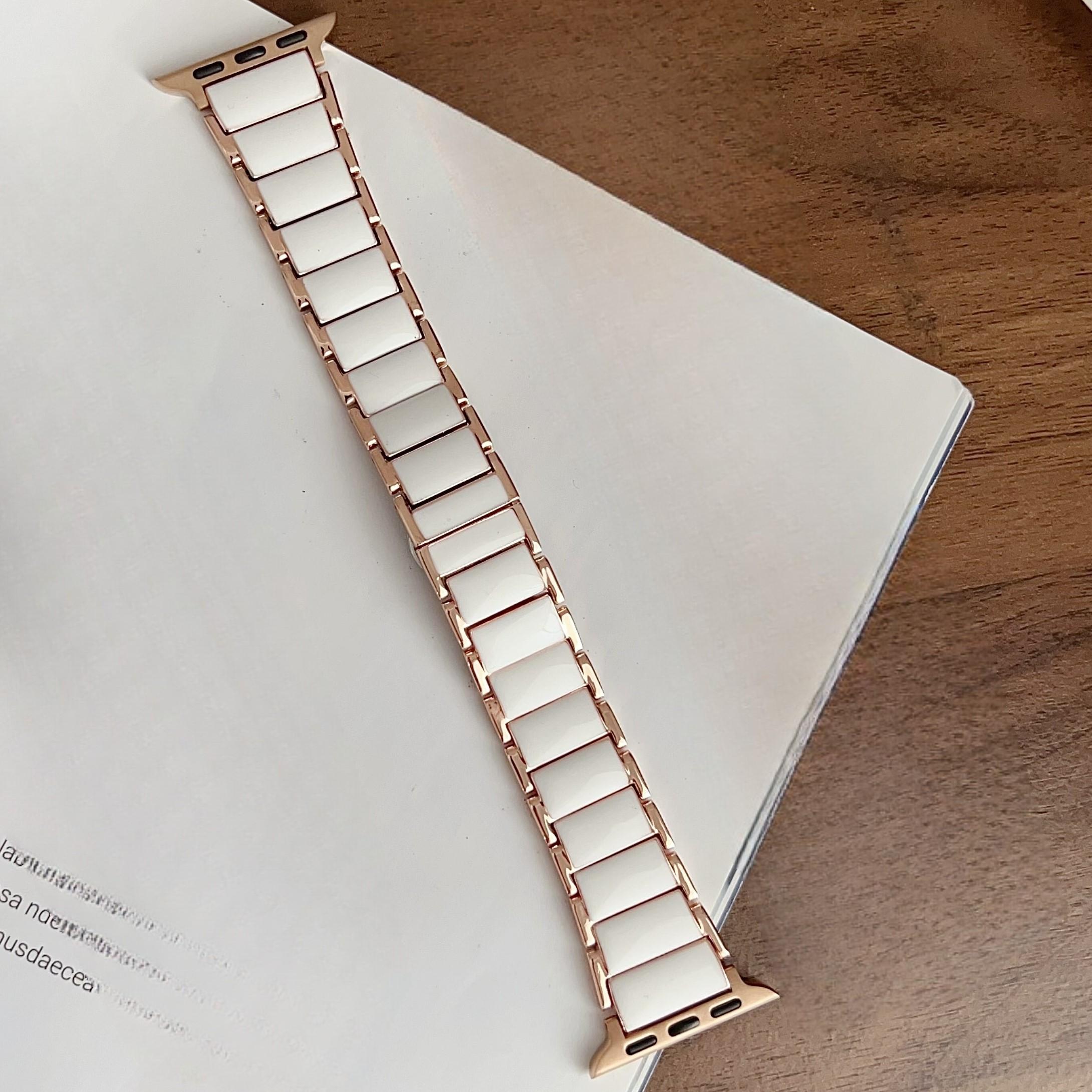 

Ремешок для Apple Watch Ultra Ремешки 49 46 45 44 42 41 40 38 мм Браслет для iwatch S11 10 9 8 7 6 5 4 3 SE Роскошный Браслет iwatch 44 45 46 49mm розового золота