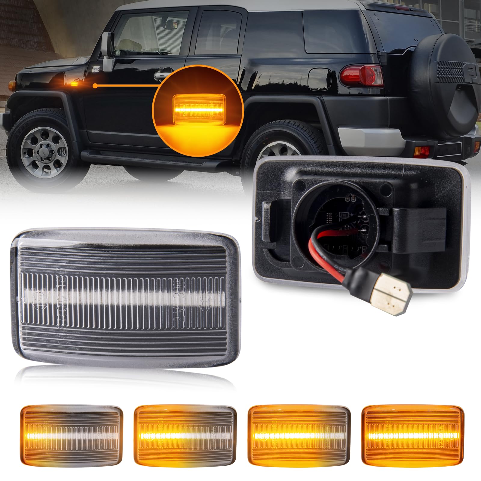

GemPro Land Cruiser 80 Series LED Side Marker for Toyota Land Cruiser 100 Sequential Land Cruiser 70 80