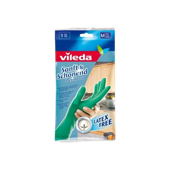 Vileda Sanft & Schonend Dermo Plus Gants L Caoutchouc Nitrile