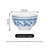Jieyachie 4.6-inch Blue & White Underglaze Ceramic Rice Bowl Set
