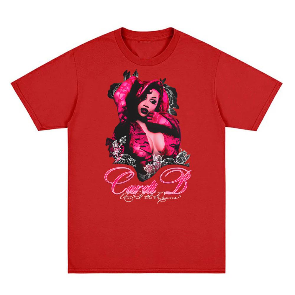 ÄR JAG DRAMAT Söt och Småaktig T-SHIRT Mode Vintage Ny Cardi B T-shirts Topp Goth Grunge O-ringad Hög Kvalitet Dam/Herr T-shirt