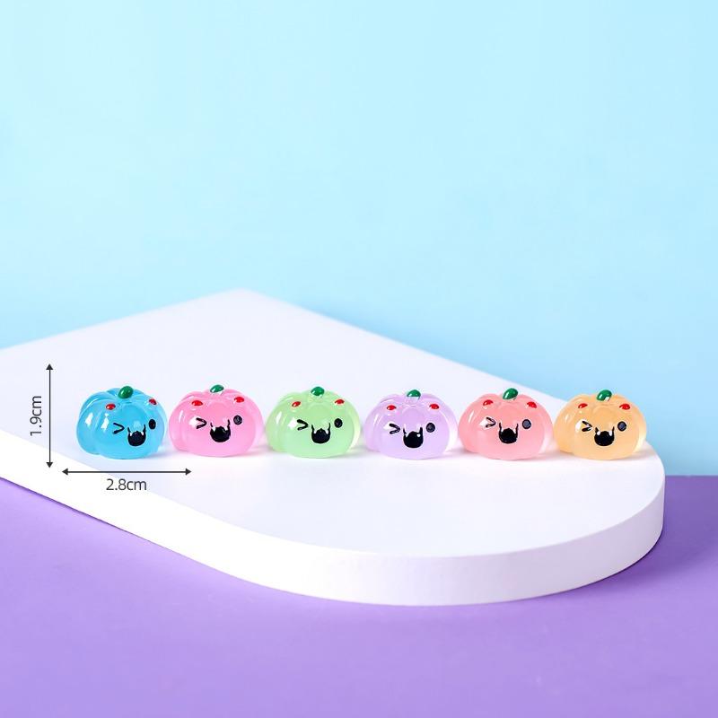 Micro-landscape Cute Glow-in-the-dark Halloween Ghost Pumpkin Decorative Accessories Car Desktop Small Ornaments