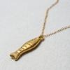 18K Gold-Plated Stainless Steel Ocean Series Small Fish Pendant Charm
