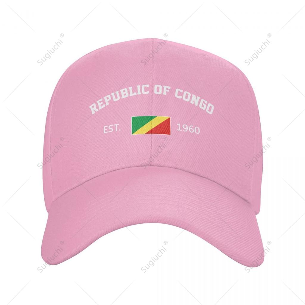 Unisex Baseball Cap Republic Of Congo EST Independence Day Wild Sun Shade Peaked Adjustable Outdoor Caps for Unisex Women