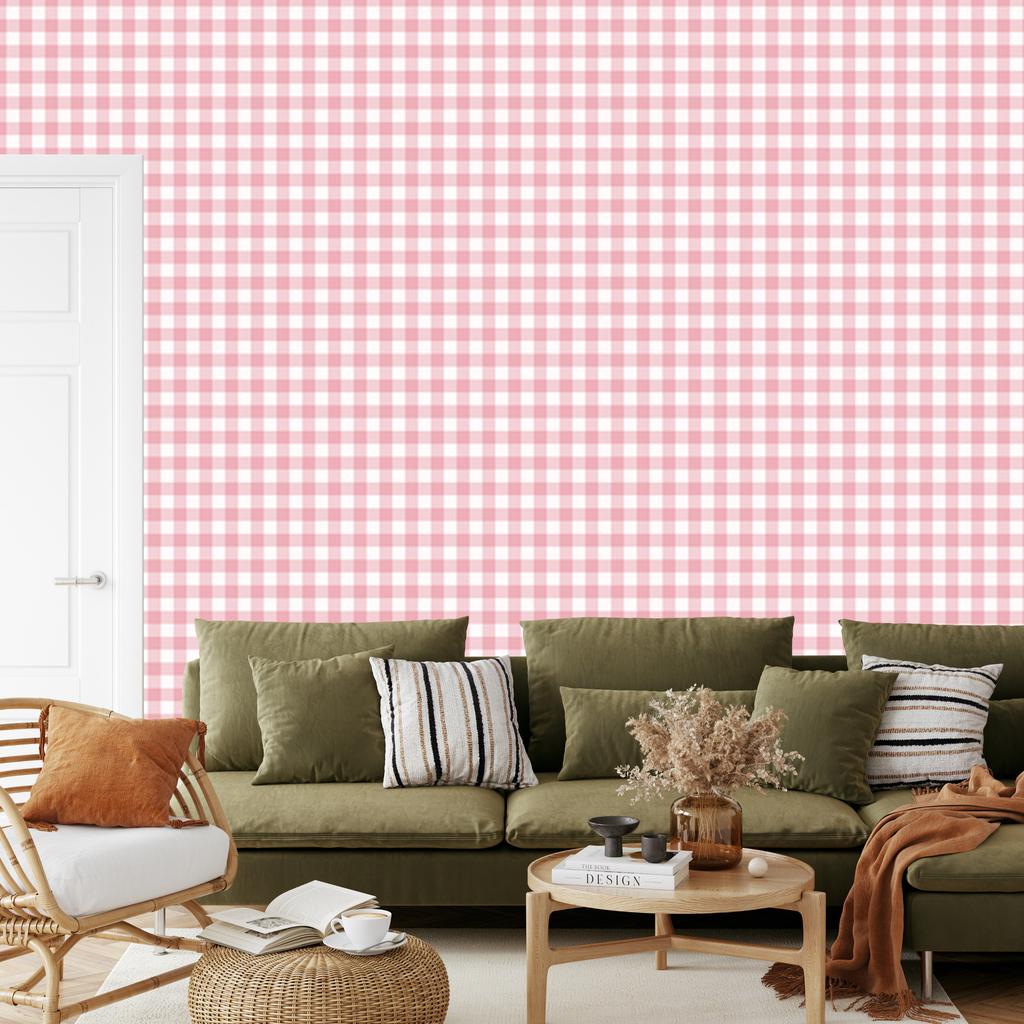 Wallpaper Fabric Pattern Coral, Soft Forms for Living Room and Bedroom 50x1000