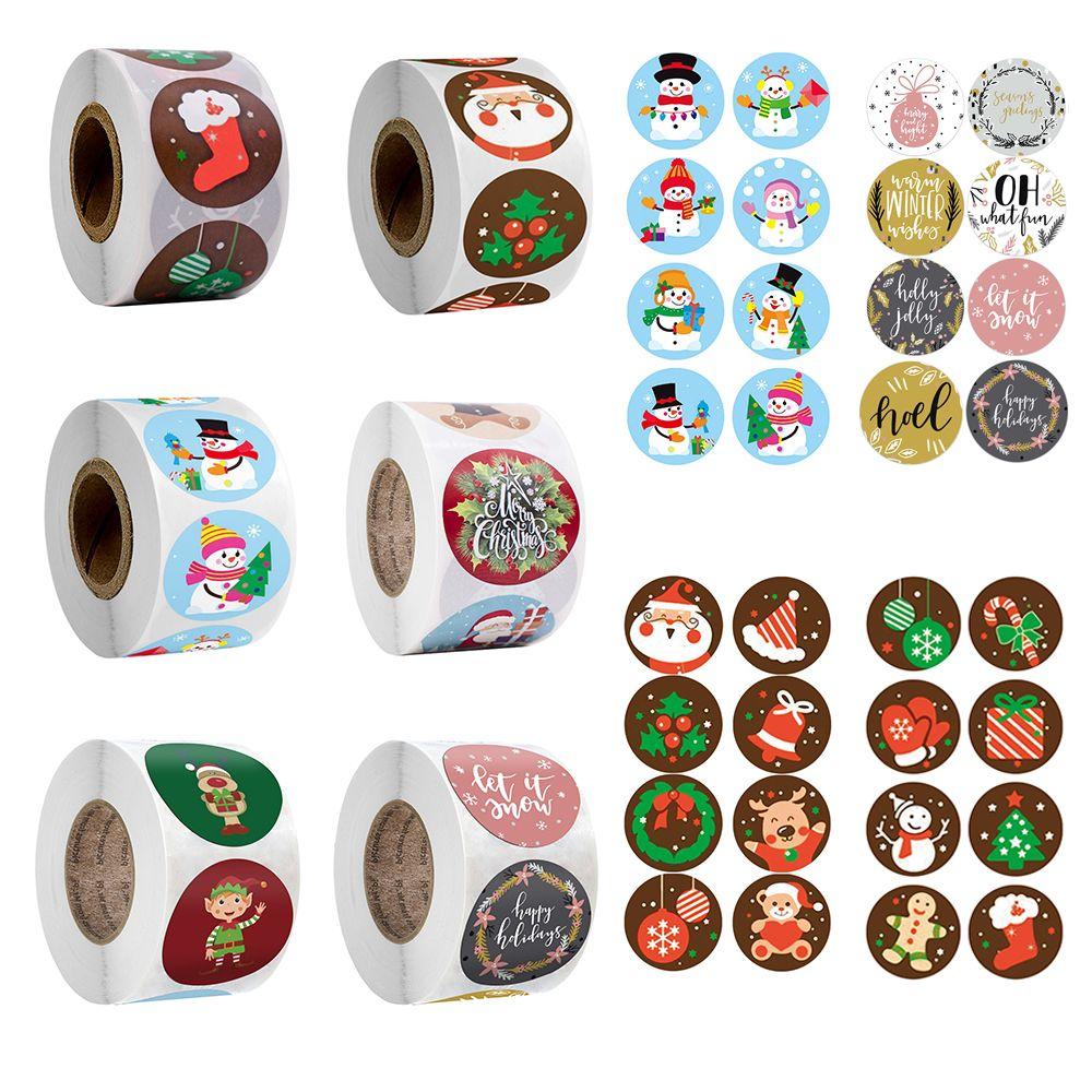 Stickers Envelope Packaging Baking Sign Seal Sticker Adhesive Label Sticky Note Christmas Stickers