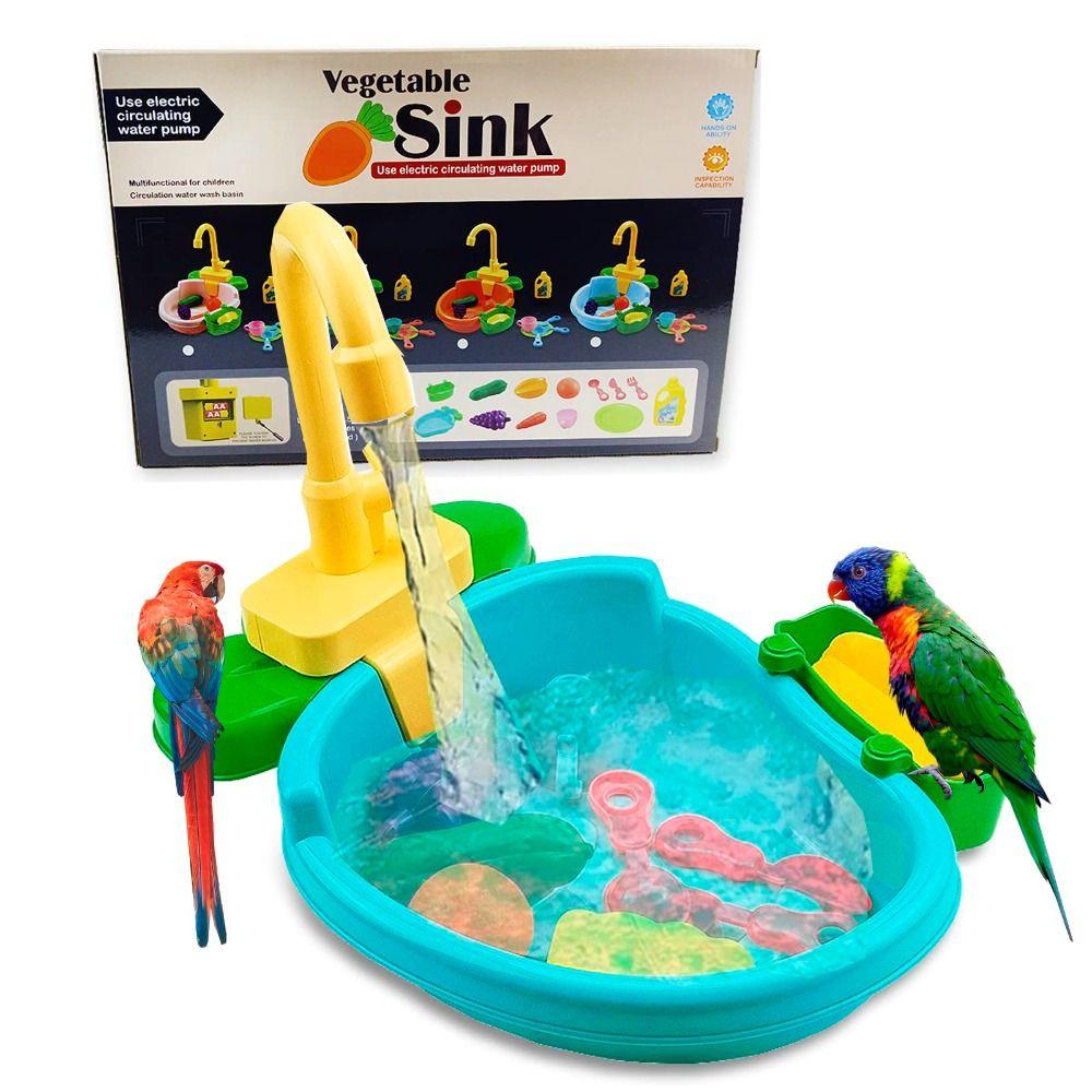 Multifunctional Parrot Shower with Faucet Swimming Pool Toy Parrot Bath Tub