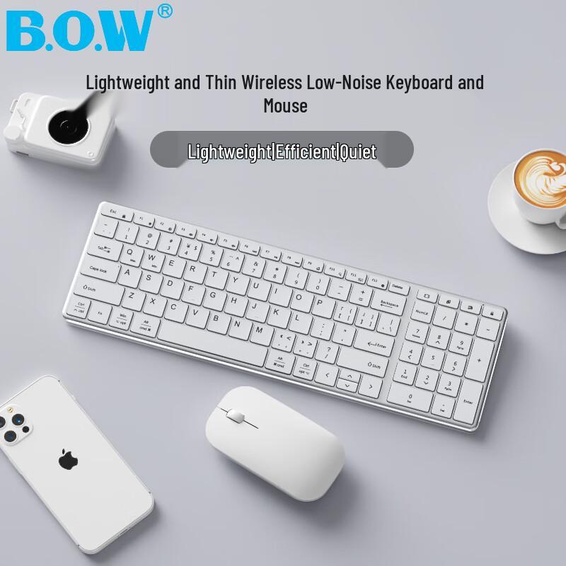 B.O.W Kabellose Tastatur-Maus-Kombination