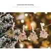 48Pcs Xmas Tree Tags Gift Bags Hanging Kraft Paper Tag Retro Christmas Candy Cookies Packaging Supplies Noel Navidad Decoration