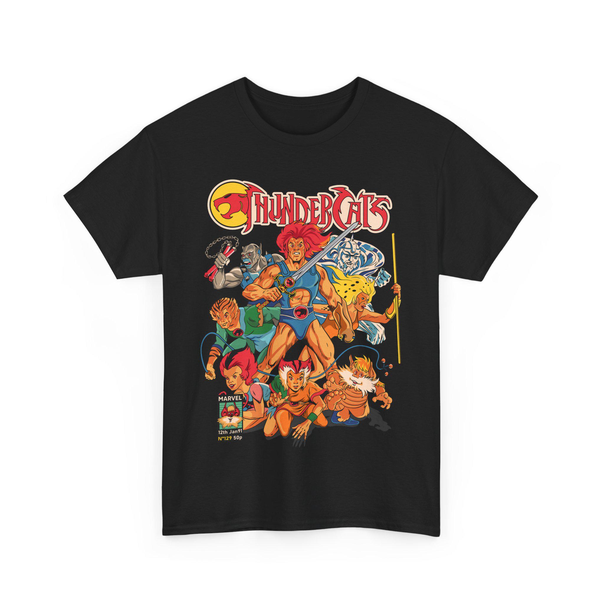 

ThunderCats Аниме Подарок Аниме Футболка Аниме Футболка Аниме Рисунок Футболка Мужская и Женская Летняя Хлопковая Свободная Модная Майка S