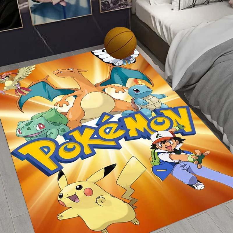 Charizard Charmander Pokemon Living Room Non-Slip Area Rug Soft Carpet for Bedroom Kids Playroom Sofa,Home Decor Doormat Gift-22