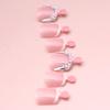 Wearable French Rhinestone Pedicure Nail Tips