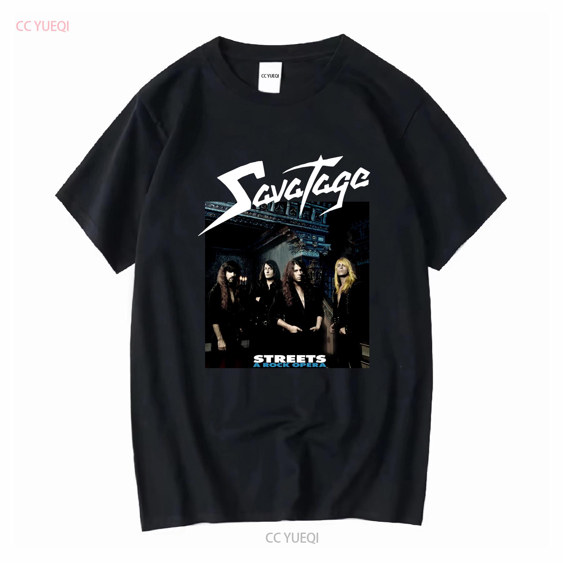 

Rare SAVATAGE STREETS A ROCK OPERA T Shirt Black S to 5XL For Fans K2601 vintage Washed Versatile Stylish homme streetwear 4XL