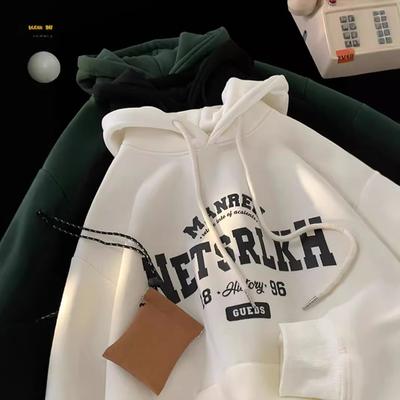 Hooded Sweater Men's Autumn and Winter New American Letter Loose Casual Hoodie Jacket
