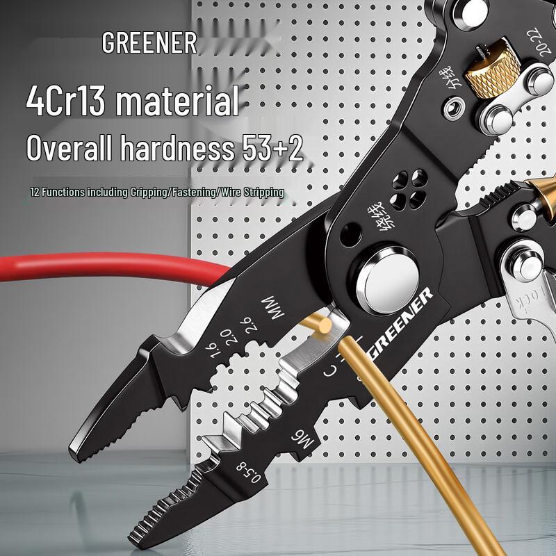 Greener 12-in-1 Foldable Multifunctional Wire Stripper