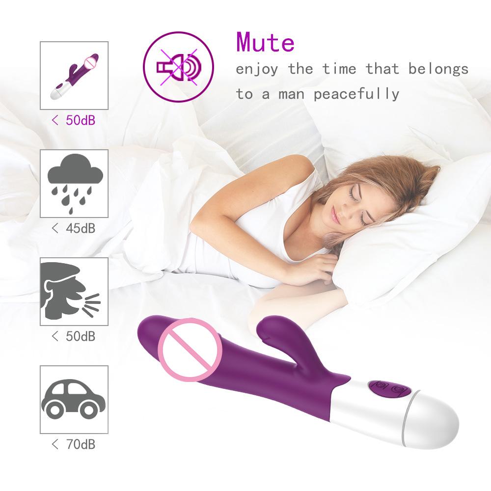 30 Frequency Dual Vibrating Anal Vagina Massage G-spot Masturbator Vibrators For Women Erotic Dildo Rabbit Vibrator Sex Toys Adult Toy
