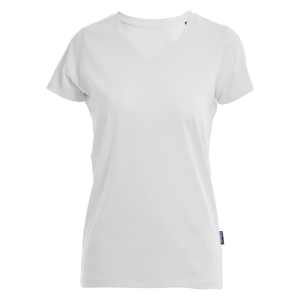 HRM Womens/Ladies Luxury V Neck T-Shirt