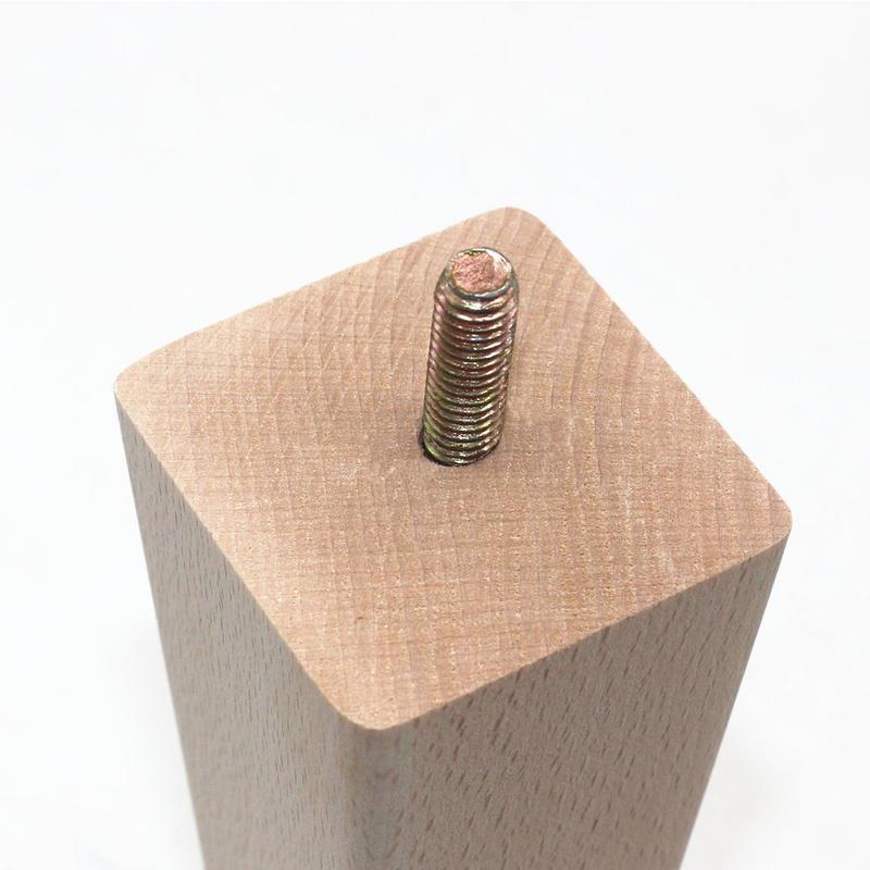 4 Stück/Set Massivholzmöbelfüße Sofa Schränke Betten Bein Quadratische Beine für Sofa Tisch Heimzubehör 60/100/150mm