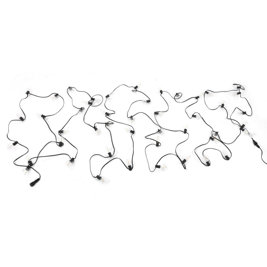 G40 50LED Ball Light String IP45 Waterproof Outdoor Garden Courtyard Lawn Balcony Decoration Warm