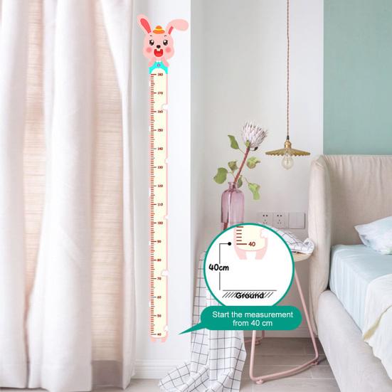 Kids Growth Chart Wall Sticker Bedroom Play Room Nursery Cartoon Animal Boys Girls Baby Height Measuring Ruler Decal