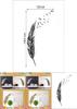 Premium Quality Removable Flying Feather Design Wall Stickers For Elegant Home Decor
