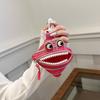 Mini Coin Purse Cute Big Mouth Coin Pouch Fun Zippered Coin Bag for Earbuds Lipstick Trendy Bag Accessory
