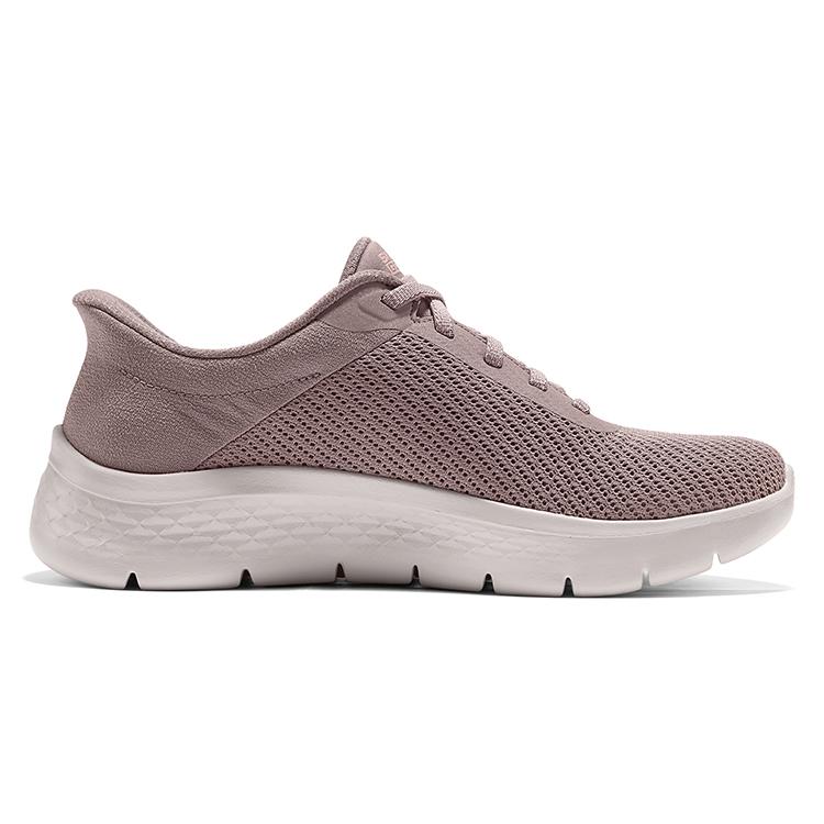 Skechers Go Walk Comfortable Fashion Simple Versatile Low Top Running Shoes Women sneaker Gray Brown 125516-TPE