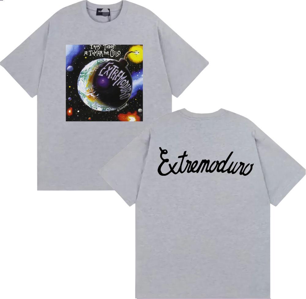 Graphic Rock Band TShirt EXTREMODURO Tour 2025 Hip Hop Short Sleeve Mens and Womens TShirt Oversized Casual TShirt