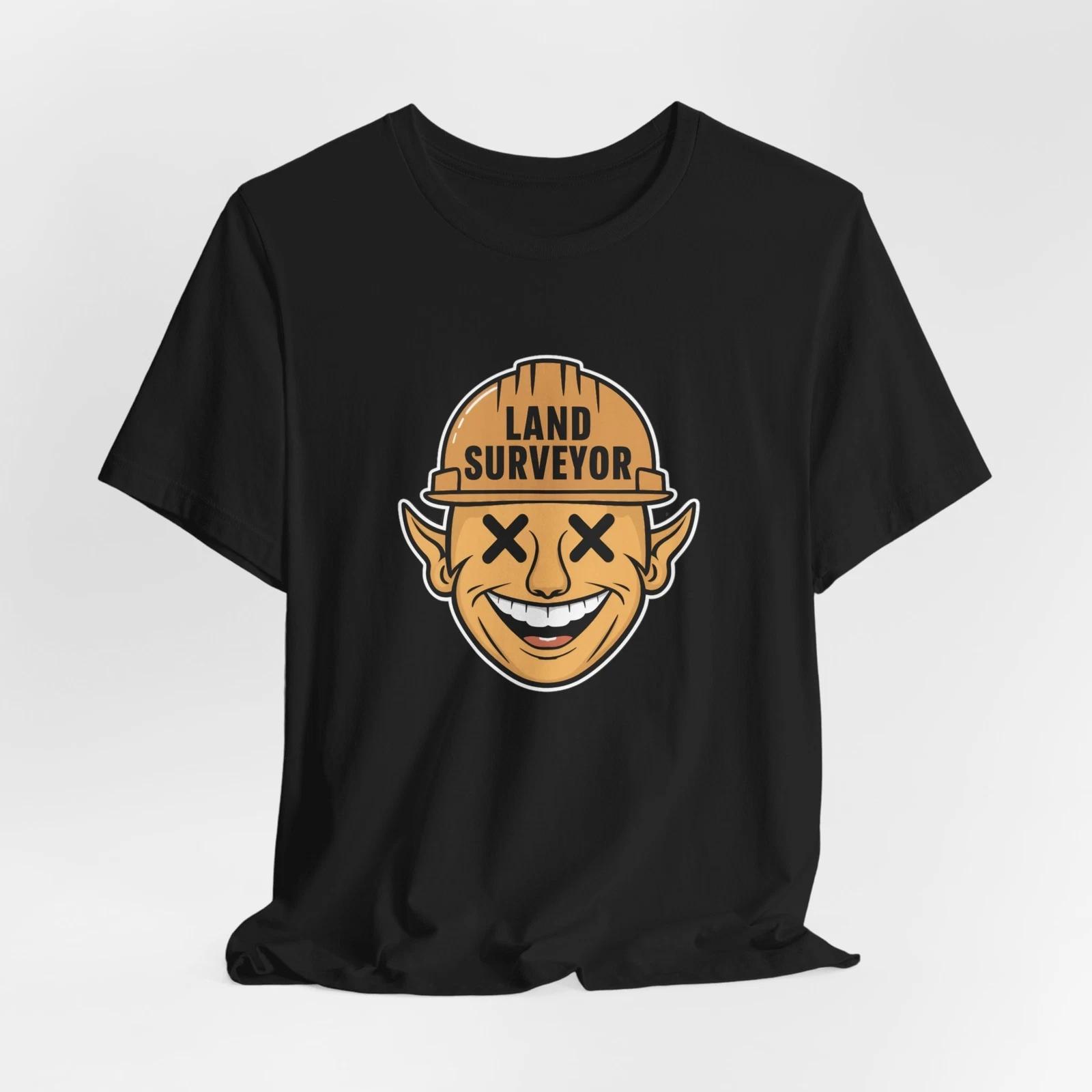 Funny Land Surveyor Crew T-Shirt S