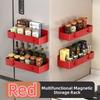 Space Saving Magnetic Spice Rack Wall Mounted Kitchen Storage Shelves  for Washing Machine