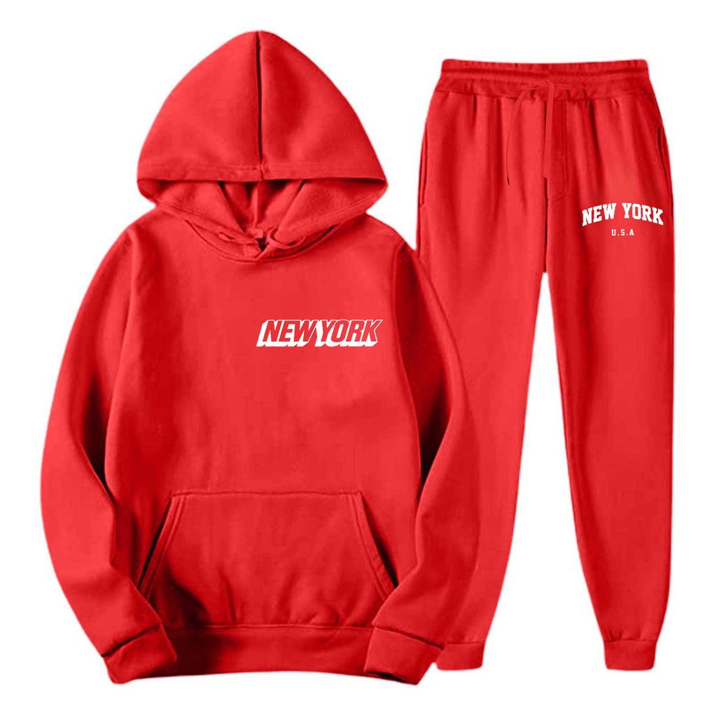 2026 Fall/Winter New Casual Printed Hoodie & Pants Set