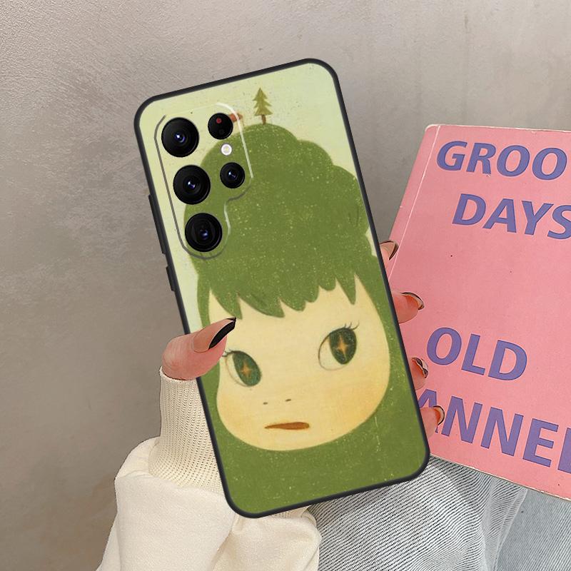Yoshitomo Nara Case For Samsung Galaxy S24 Ultra S20 S21 S22 S23 S25 Ultra S9 S10 Plus S25 FE Cover Coque