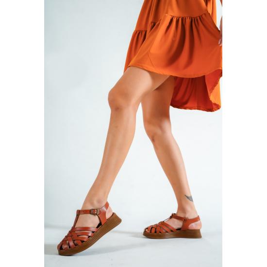 Chaussures et sandales Semelle en polyuréthane légère Cuir véritable Bleu Sandales en cuir pour femmes avec semelle extérieure