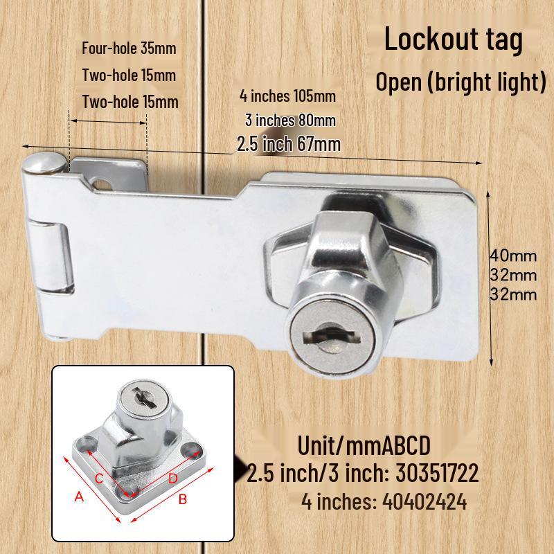 Three-Digit Multi-Purpose Mechanical Password Lock for Cabinets and Drawers