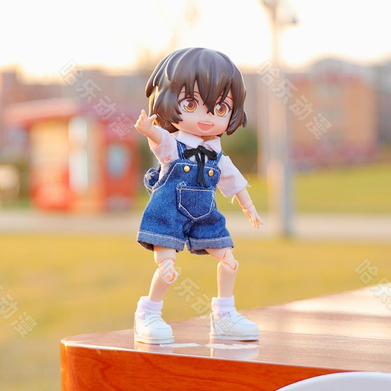 Perfect Ob11 Doll Denim Overalls Set Kawaii Doll Rompers Trousers Pants Clothes For Penny Molly Gsc1/12 Bjd Body9 Ymy Obitsu 11