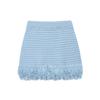 2025 Summer New Style Four-Color Optional Women's Fashion Suit Fringed Plaid Knitted Jacket & Fringed Skirt Suit