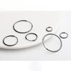 Korean Version of Korean Version of Personalized Round Circle Earrings for Women's Silver Ears