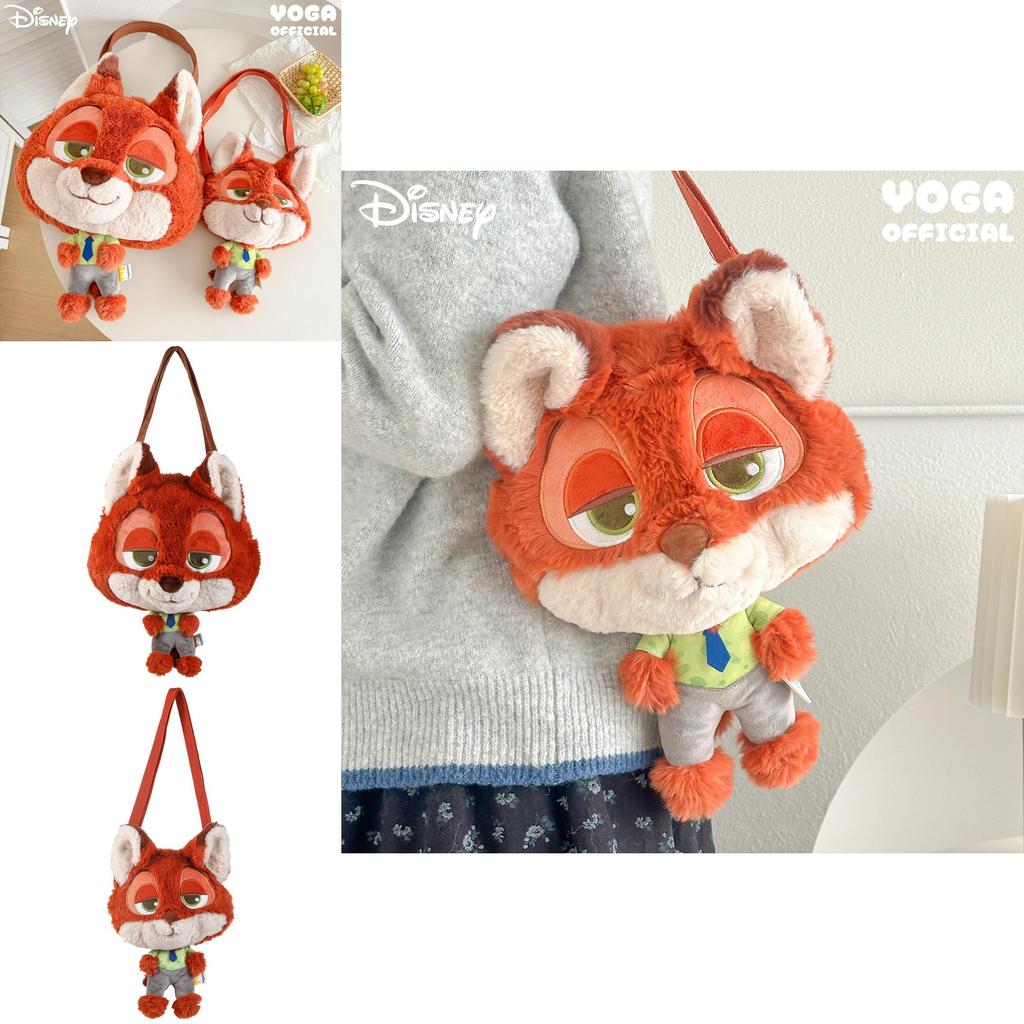 Zootopia Nick Plush Shoulder Bag With Cartoon Design For Kids And Teens