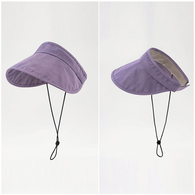 UPF50+ UV Protection Sun Visor for Women, Summer Breathable Foldable Hat, Secure Fit for Running & Outdoor Travel