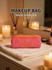 Astuccio Make-up Matita Rosa BEAUTÉ, Mini Borsa Cosmetica con Zip, Accessorio Bellezza Marca di Lusso