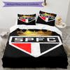Paulo Fc Emblem Printed Pattern Duvet Cover Set – Includes 1 Duvet Cover and 2 Matching Pillowcases Bedroom Decor Christmas Gifts