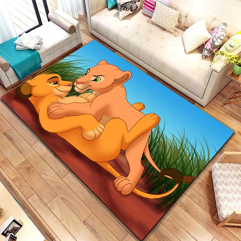 Tappeto Fantasioso a Tema Savana – Ideale per Camere di Bambini, Soggiorno e Decorazioni per la Casa | Adorabile Tappetino da Pavimento a Cartoni Animati come Regalo