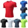 Men Thin Ice Silk Tops Running Short-sleeved Sports T-shirt Gym Fitness Muscle Training Sweatshirt Dry Fit Tight Tracksuits