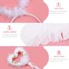 CALLARON Angel Wings Cosplay Lovely Costume Cute Angel Hair Angel Photo Stage Shoot Set, White, Ring, Accessory, Set, Prop,