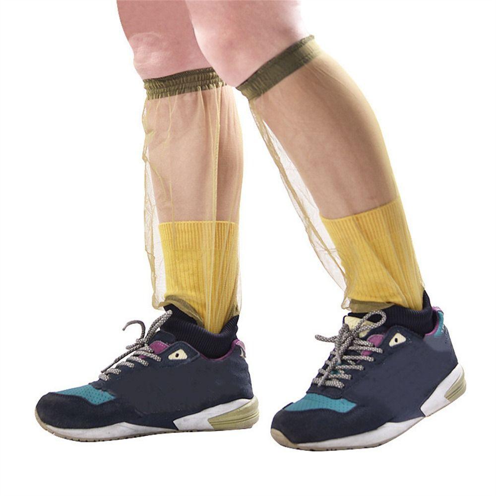 

Foot Protection Leg Gaiters Mosquito Mesh Jungle Mosquito Sock Hiking Fishing зелений