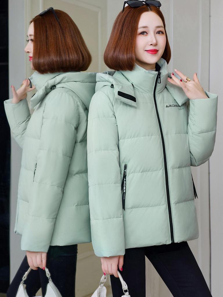 Women's 2025 New Petite Down Jacket: Short, Stylish, Warm, Hooded, Simple Autumn & Winter Outerwear