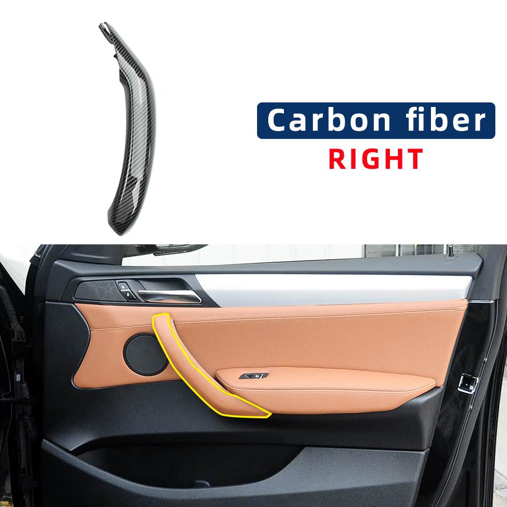 Car Interior Door Handle Pull Leather Cover Accossory Replacement 51417246214 51417246213 For BMW X3 11-17 X4 14-18 F25 F26