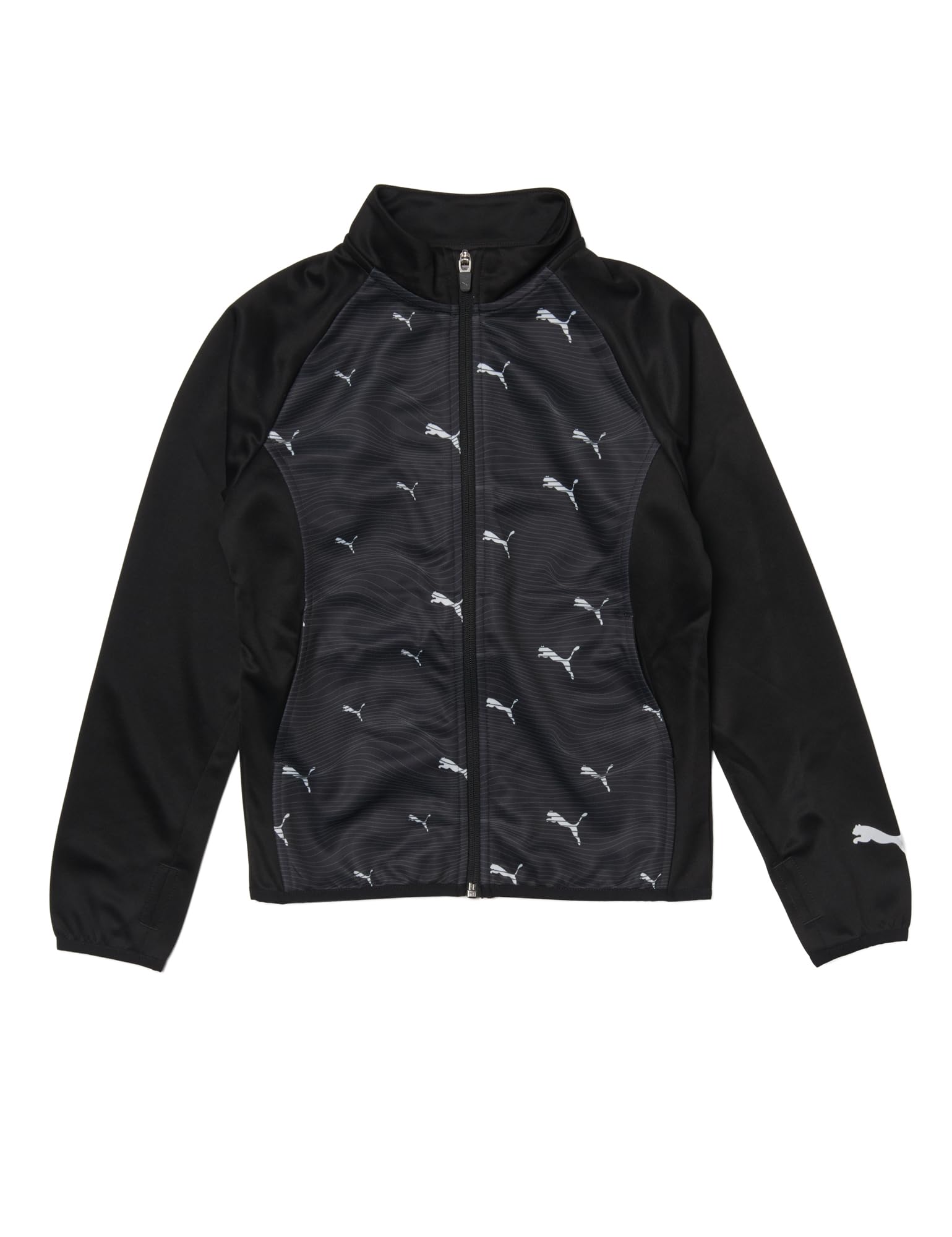 

PUMA ACTIVE SPORTS Poly Hooded Jacket for Black Full-Zip (681355) Boys, Spring/Summer 2024, (01)