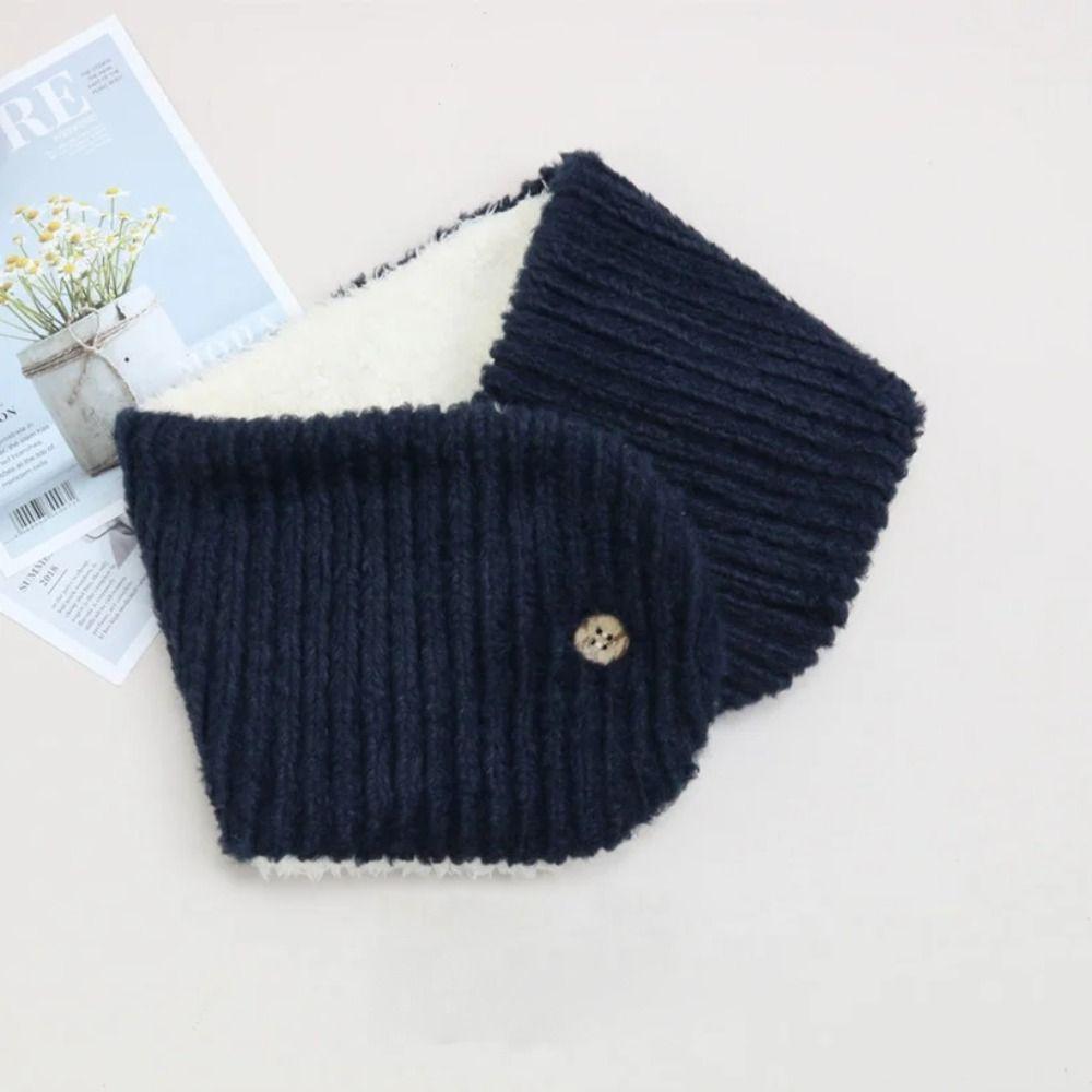 Bib Thermal Neck Warmer Windproof Snood Cowl Tube Couple Warm Neck Cover Plush Scarf  Unisex